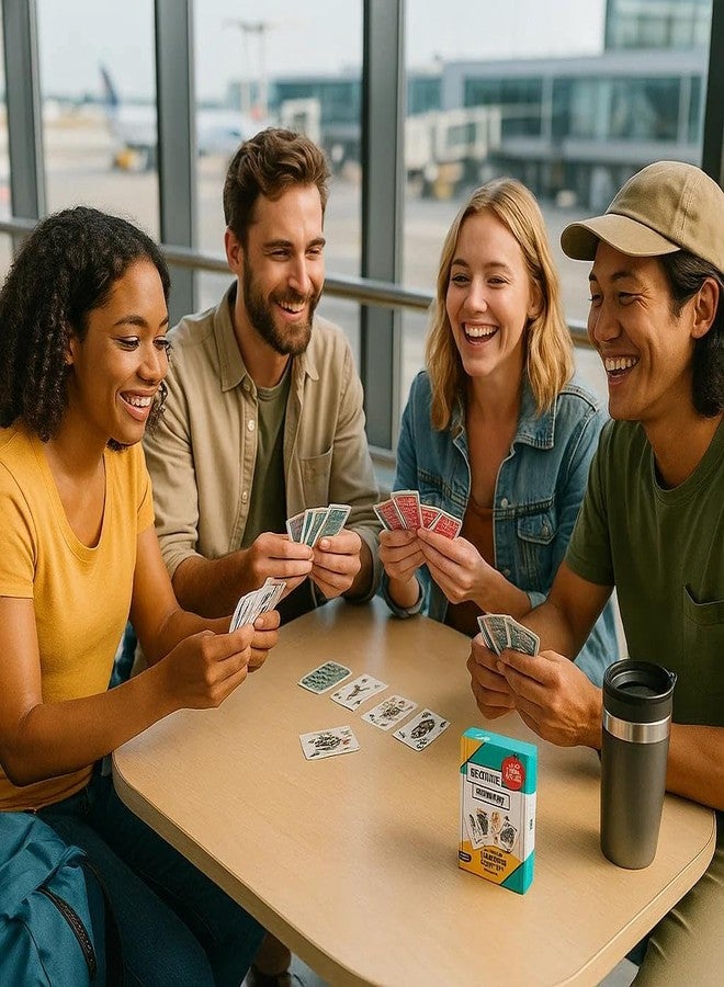 CardGames101 ألعاب ورق للمسافرين | 30 لعبة كلاسيكية ممتعة ومجموعتان مخصصتان | هدية مثالية للأطفال (4 سنوات فأكثر) والمسافرين | هدية رائعة لأمسيات الألعاب العائلية - Image 2